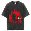 2026 Summer Vintage Washed Fairy Tail Manga Cover Anime T-Shirt Unisex Oversized Streetwear Cotton Short Sleeve Casual Tops