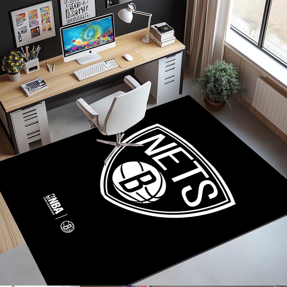 Brooklyn Nets Printed Carpet,Rug,for Office Chair Living Room Bedroom Kitchen Room Decor Gifts.