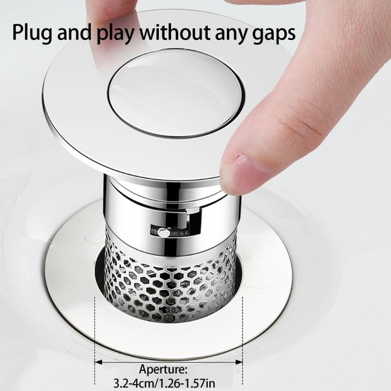 Practical Bathtubs Drain Stoppers And Drain Collector Bounces Designs Without Clog Filter Basket Accessory for Drain