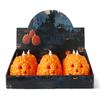 Set of 6 Halloween Decoration Pumpkins Decorative Halloween Pumpkin Lights LED Light Ornament for Indoor Decoration