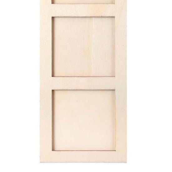 Christmas Photo Frame Ornament Wooden Hanging Decoration with 6 Photo Frames