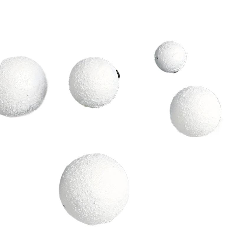 6PC Simulation Snowball Pendants Winter Foam Elegant Christmas Ornaments Holiday White Parties Hanging Snowball Xmas Tree 3 Sizes