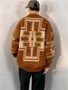 Men's Retro Ethnic Casual Sweater - Autumn/Winter Round Neck Knitwear
