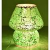 Lampa z mozaikového skla ve tvaru houby pro domácí/kancelářskou/festivalovou dekoraci (Žárovka není součástí dodávky) (23 cm)