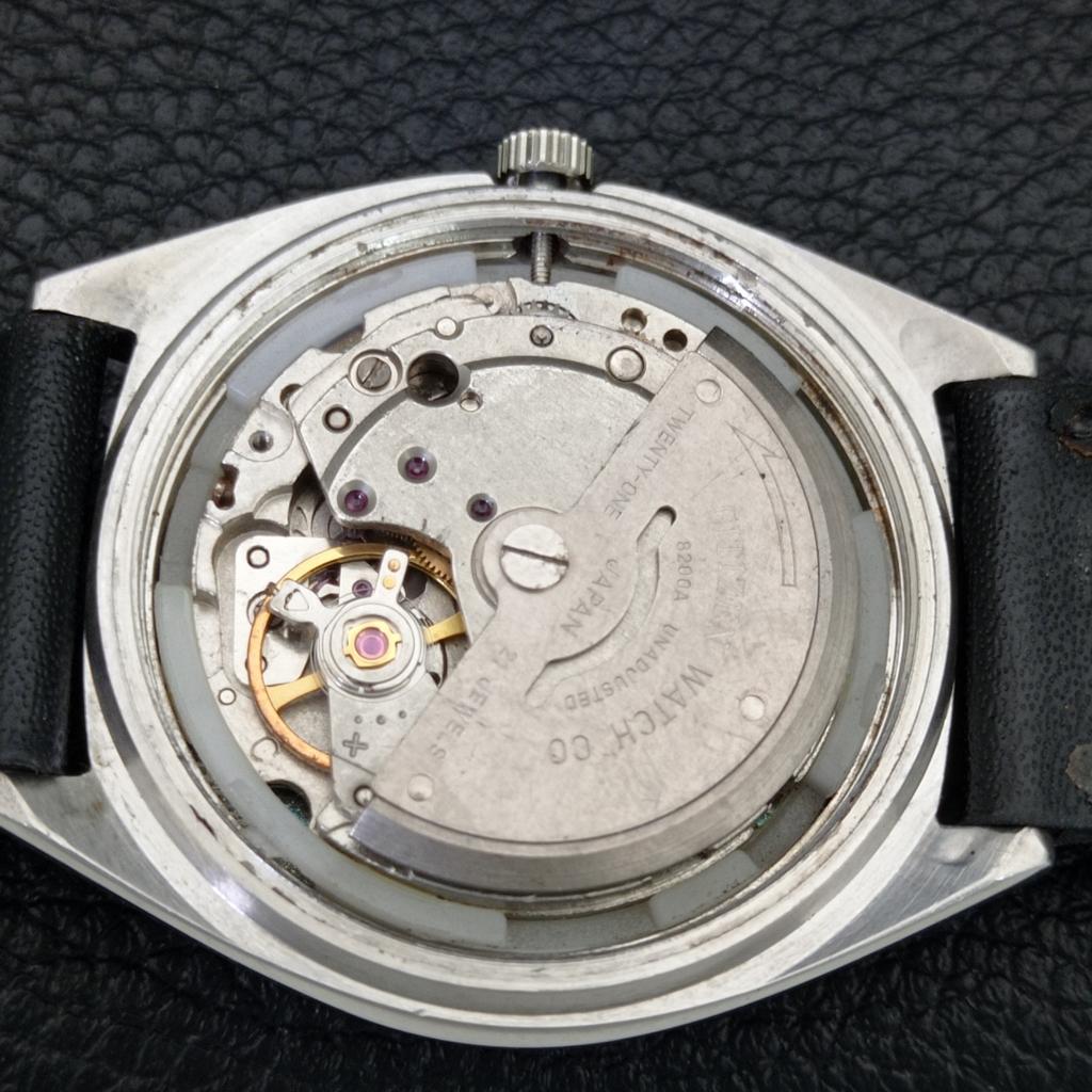 AUTOMATIC VINTAGE CITIZEN 8200 JAPAN MENS SILVER COLOR DIAL WATCH a706837-1