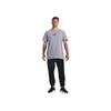 Under Armour Graphic Print Crew Neck Loose Short Sleeve T-Shirt Men Tops Gray 1379556-035