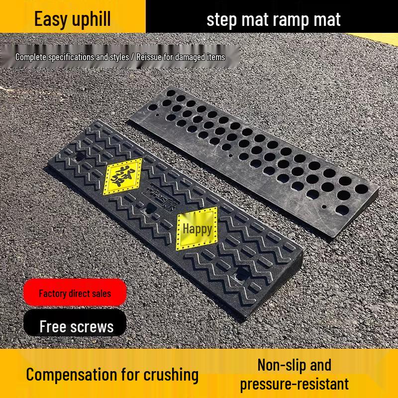 100cm Long Step Mat Curb Ramp for Home Use – Threshold and Speed Bump Climbing Mat