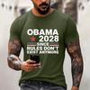 Men's Funny Letter Print Casual Loose Fit Graphic Tee Shirt for Everyday Wear