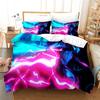 3D Neon Rider Drives Sport Cars Pattern Bedding Set Duvet Cover Pillowcase Single Double Twin Full Queen King for Bedroom Decor