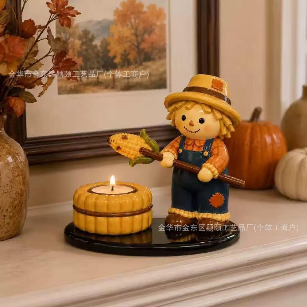 Halloween Ghost Campfire Tealight Holder Set, LED Flickering Flame, Waterproof Outdoor Decor for Patio Party, Safe To Touch
