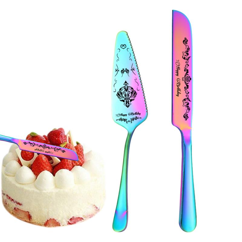 Server per Torta in Acciaio Inossidabile, Tagliatorta e Spatola da Servizio, Server per Torta, Torta Salata, Pasticceria Bellamente Incisi per Festa B