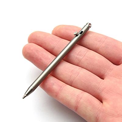 Portable Mini Titanium Pen Gadget Keychain Outdoor Practical Environmental Pen