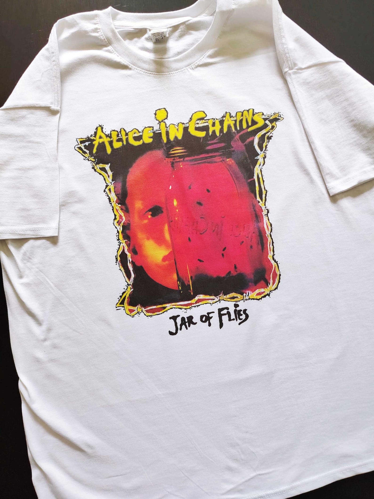 T shirt Jar Of Flies Cover Cult album 90 s Grunge Rock Alice in chains Seattle sound Layne Staley seattle sound M