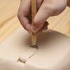 5 Pcs/set Replaceable Pottery Tool Texture Sculpture Diy Craft Pottery Handle Making Tool Scraping Tool Pottery Engraving Tool