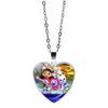 Love Necklace Jewelry Girl Gift Cartoon Peach Heart Pendant Necklace