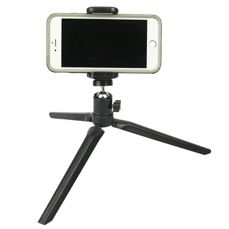 Tripod 19Cm Selfie Stick Grip Stand Holder For Dslr Camera Phone Black