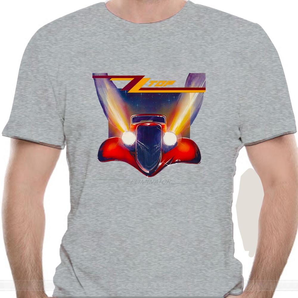 American Classics Mens ZZ Top Eliminator Tops Tee T Shirt Black Classic Rock Band Tee TShirt Popular