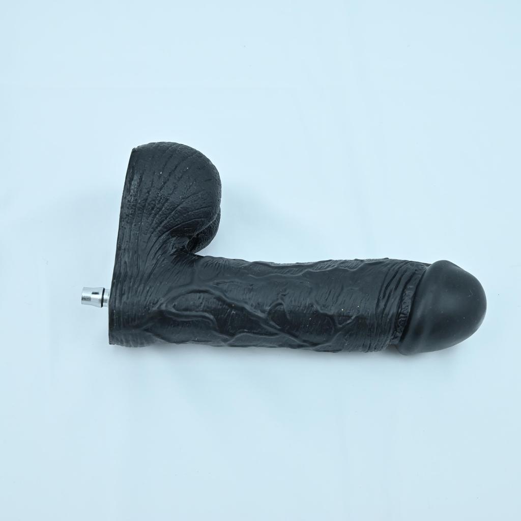 Sex Machine Attachment ROUGH BEAST 9.84" Black/Flesh Big Dildo for Sex Machine Vac-u-lock Love Machine Attachment Anal Plug Adult Sex Toys