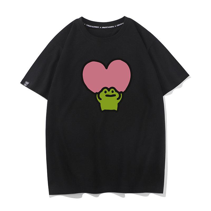 Little Frog Heavy Likes Love Couple Dress Lonely Toad Short Sleeved Tshirt Unisexs And Unisexs Half Sleeved Tshirt