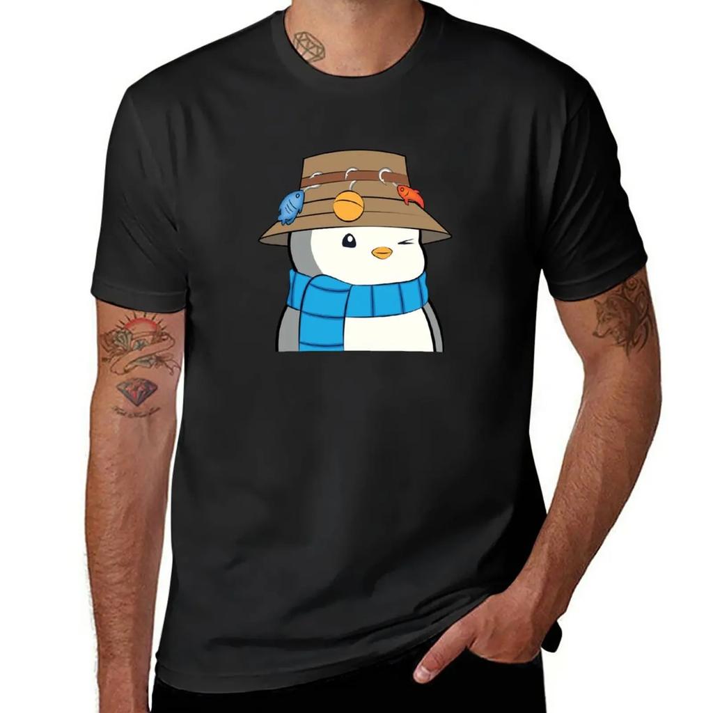 cartoon Pudgy Penguin #4750 nft Lovely animal T-Shirt tees korean fashion cute tops men clothings