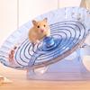 Non Slip Hamster Running Wheel Silent Plastic Hamster Exercise Wheel Transparent Removable Spinner Running Disc Golden Hamster