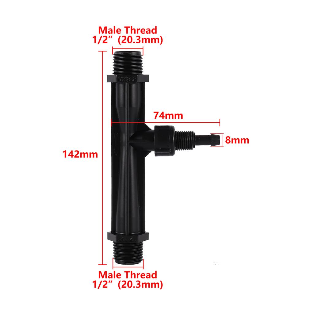 1" 3/4" 1/2" Venturiho směšovač hnojiv Stříkačka Venturiho trubice Automatická sada pro hnojení Zahradní zavlažování Aplikátor hnojiv