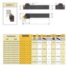 External Turning Tool Holder MSSNR/MSSNL - Sizes: 1616H12, 2020K12, 2525M12, 3232P12, 4040R12