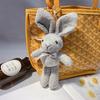 Rabbit Plush Cute Keychain With Butterfly Bow Creative Toy Bag Pendant For Girls