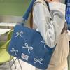 14 Inches Laptop Bag Bowknot Embroidered Computer Handbag Modern Computer Bag  Daily Commute
