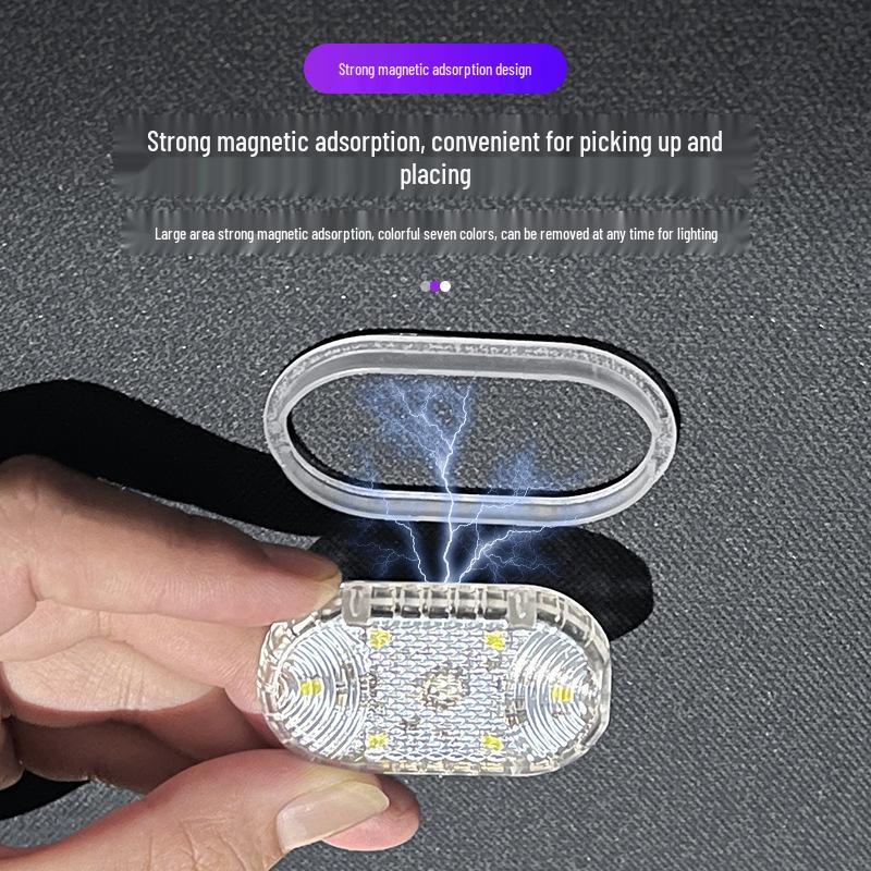 USB Rechargeable Touch-Control LED Car Interior Ambient Light