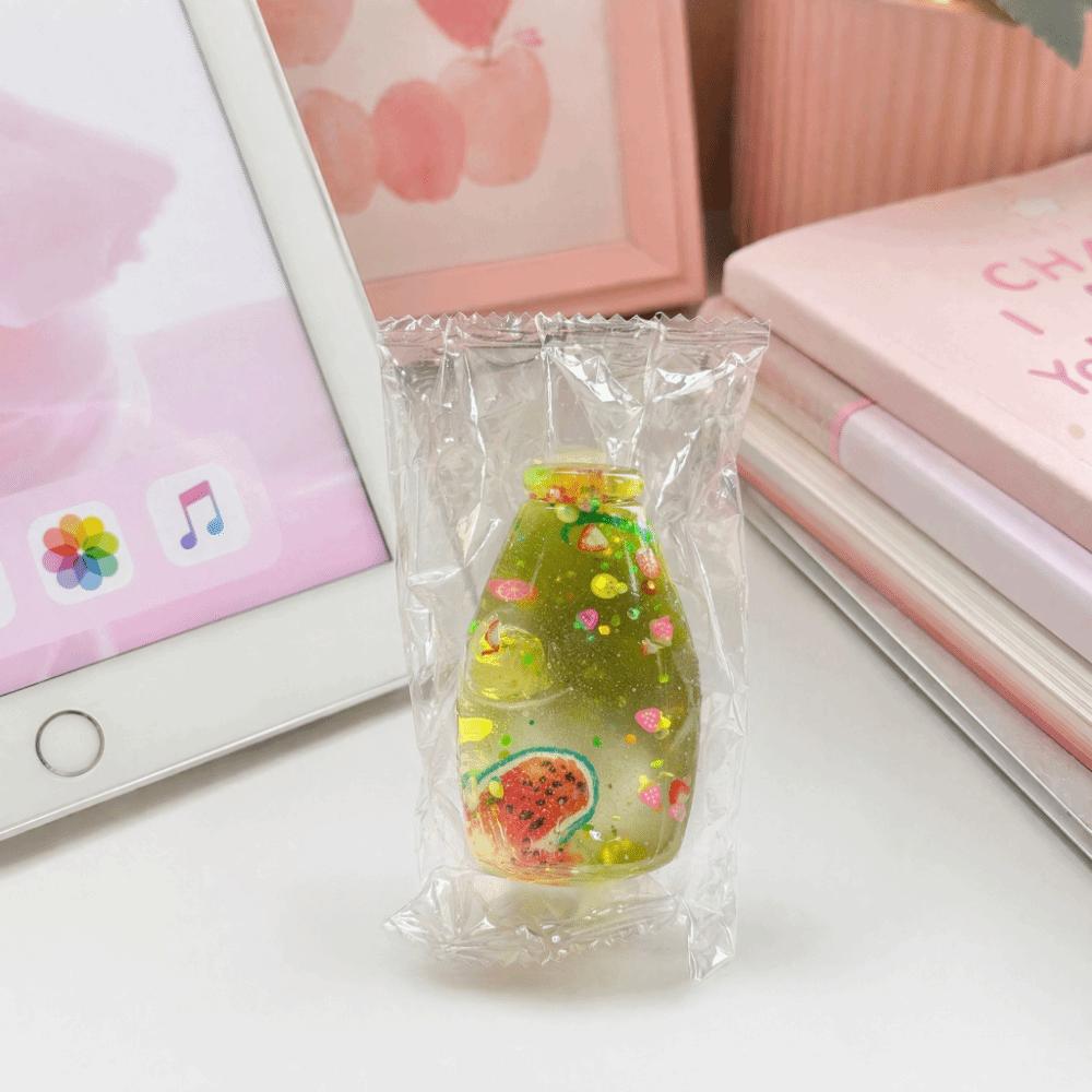 Colorful Sequins Drifting Bottle Squeeze Toys Bottle Shape Stress Ball Toy Sensory Play