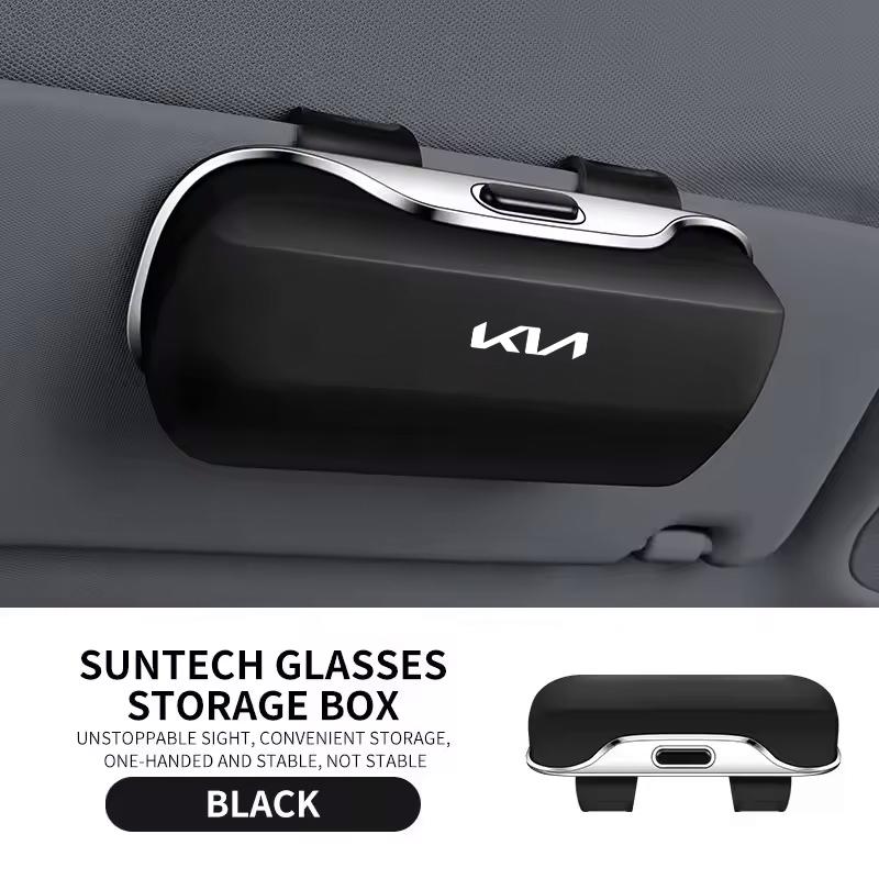 For Kia Morning Picanto Rio Stonic Sportage Ceed Optima Fo Car Visor Sunglasses Glasses Case Glasses Holder Clip Box Accessories