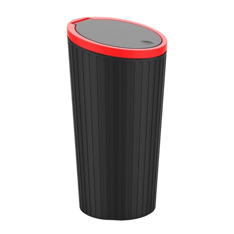 

Car Trash Bin Plastic Garbage Dust Case Storage Box PressingType Trash Can красный