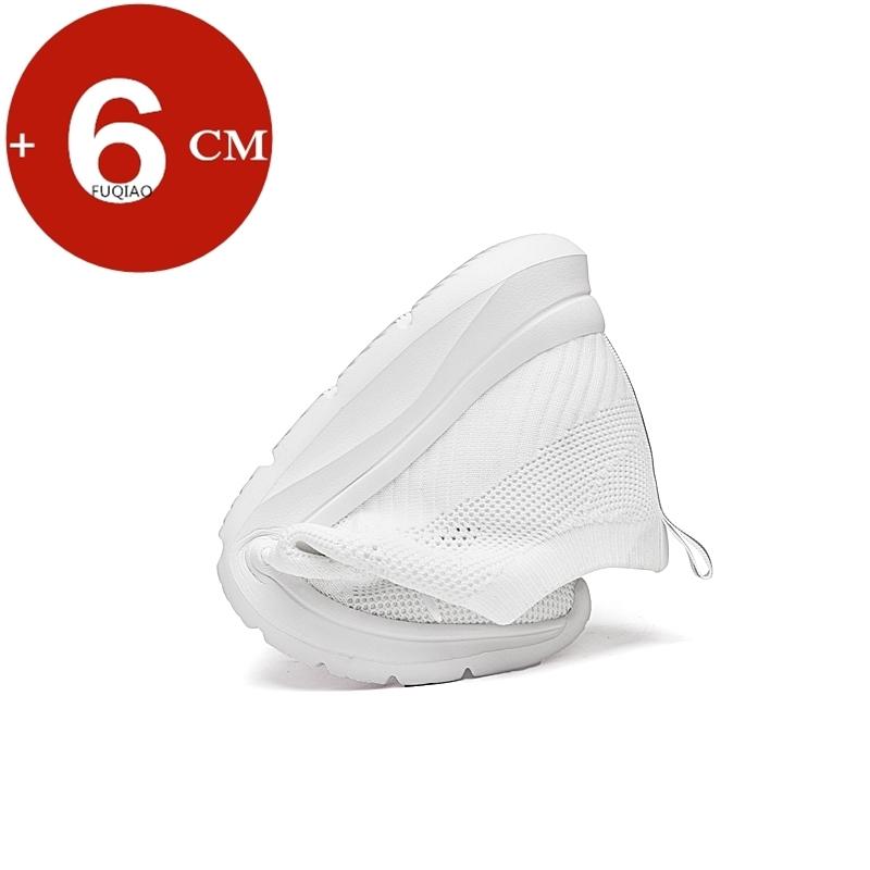 Unisex 6CM Height Increase Breathable Mesh Casual Shoes Lightweight Comfortable Elevator Sneakers for Men & Women Walking Shoes