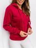 Bluza Damska Rozpinana Z Kapturem Bordowa W03B Denley_S