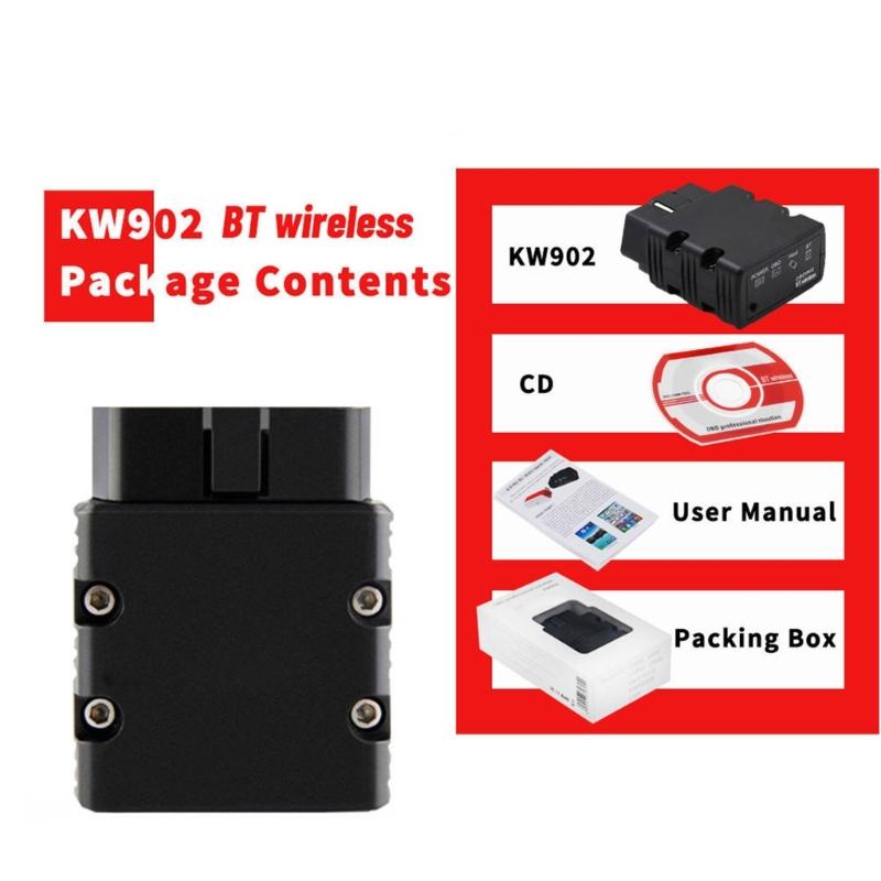 NUR für Android-Telefone, Drahtloser Bluetooth-kompatibler Diagnose-OBD2-Scanner Auto-Code-Lesegerät Scan-Tool ELM327