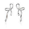 European and American Jewelry Is Small, Fresh and Sweet Hollow Bow Stud Earrings Women's Simple Lady Earrings