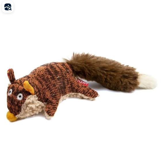 

Dog Toy With Sound, Plush Foxes Design