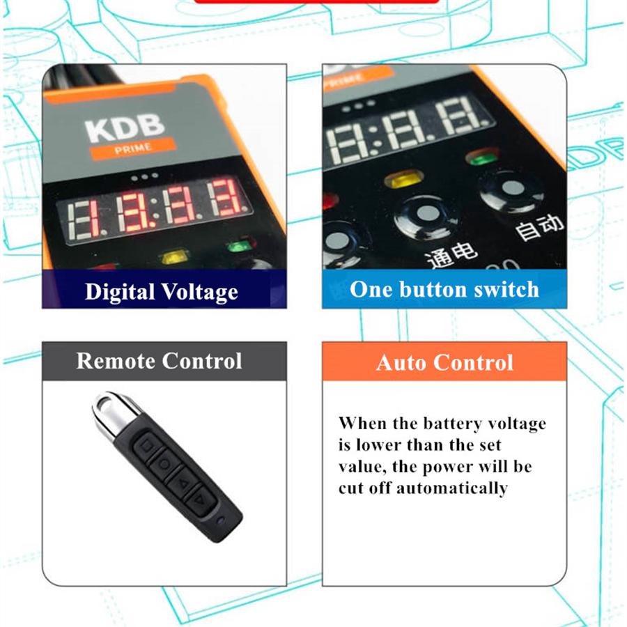 Wireless Remote Control Car Battery Disconnect Cut Off Isolator Master Switches