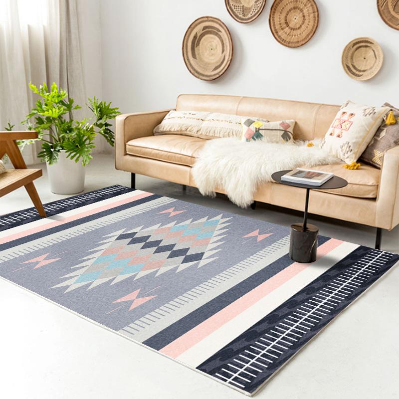 Retro Europäischer Teppich Wohnzimmer Große Fläche Dekoration Sofa Bereich Teppiche für Schlafzimmer Garderobe Rutschfeste Bodenmatten