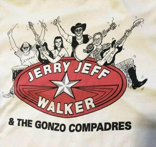 JERRY JEFF WALKER AND THE GONZO COMPADRES Shirt White L