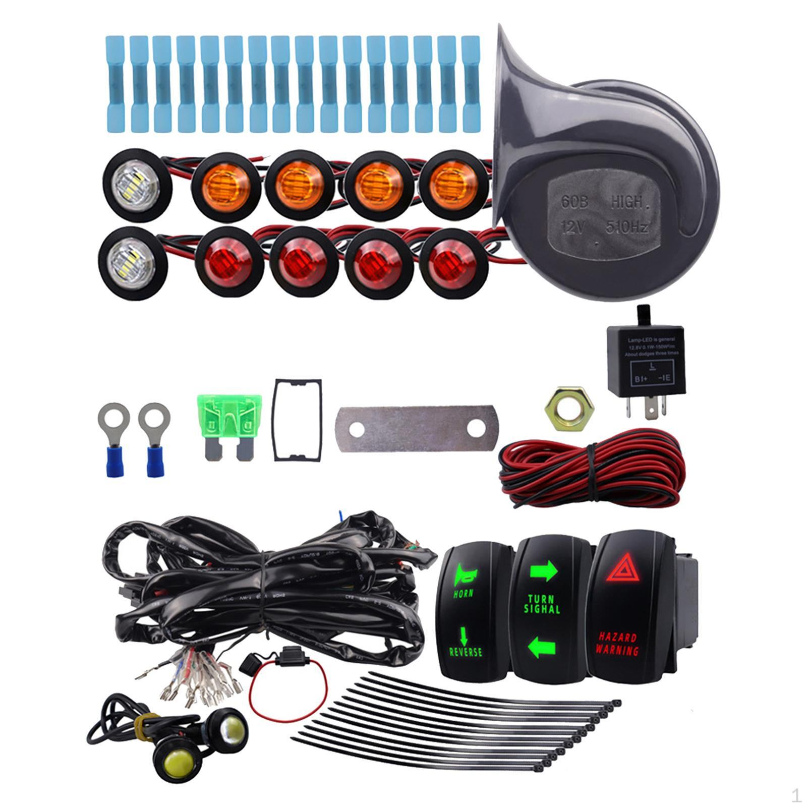 

Комплект для квадроцикла UTV SXS Street Legal, фонари заднего хода, универсальный предохранительный провод, реле мигалки для гольф-мобиля на пляже