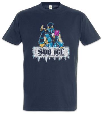 Sub Tričko Ice Mortal Fun Výrobce krému Sub-Zero Kombat Hráč Hraní Hra