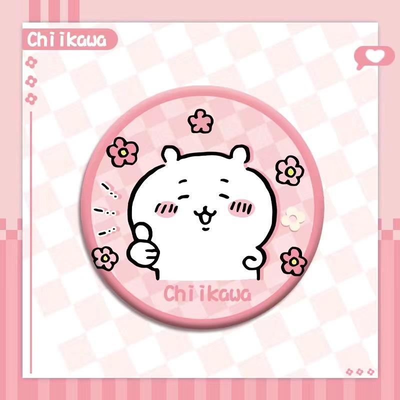 Chiikawa Jii Badge Emoticon Pack Usachi Hachiware Cute Cartoon Series Peripheral HD Tinplate Laser Bars Friend Gift