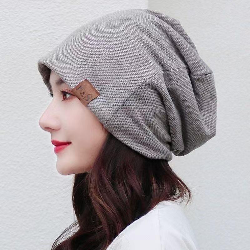 Autumn/Winter Plush Knit Baotou Hat - Indoor/Outdoor Warm Velvet Pullover