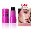 Clubday Bastão de Blush Cremoso 2 em 1 para Lábios e Bochechas - Creme de Blush Hidratante, Bastão de Maquilhagem com Cor e Glow Multiuso, Esfumável e de Longa Duração