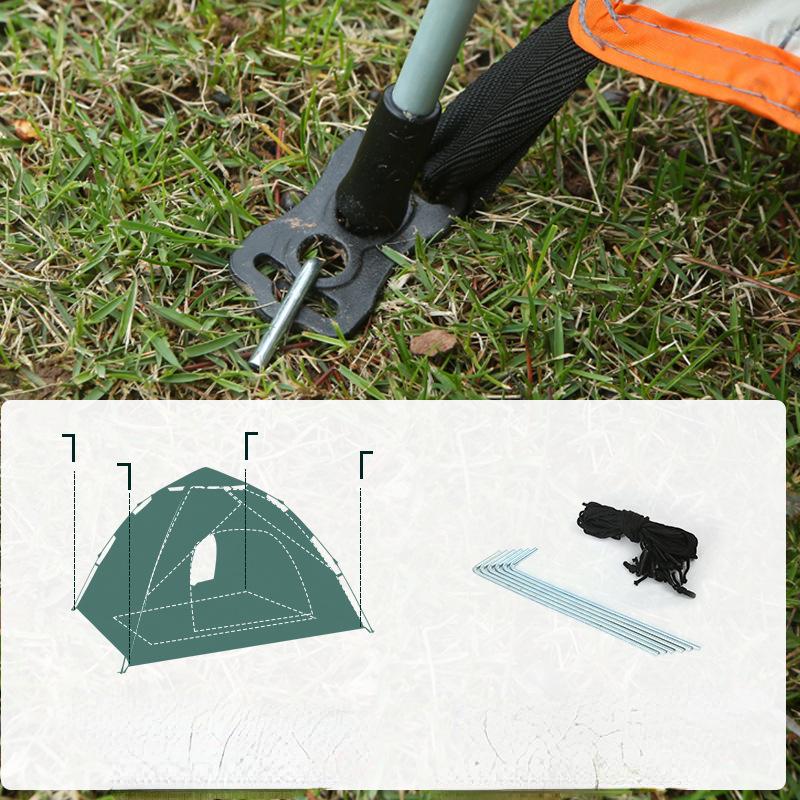 Αυτόματη σκηνή 3-4 ατόμων αδιάβροχη σκηνή κάμπινγκ ατόμων για καταφύγιο στον ήλιο Ταξίδι πεζοπορία Εύκολη άμεση εγκατάσταση Protable Backpacking