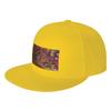 Fashion Oil Painting  Leaving the City   x   Flat Brim Sun Hat  Denim Dad Hat Luxury Women Cap