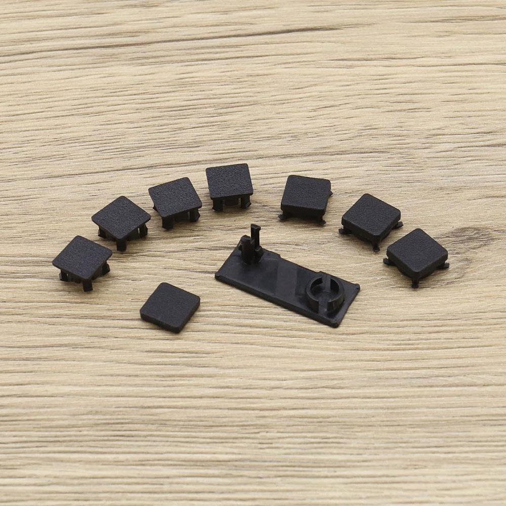 9PCS Rubber Feet Screw Cover for Playstation 3 PS3 Slim Console System