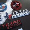 Personalized three-dimensional Texas version car sticker Lone Star grille modification
